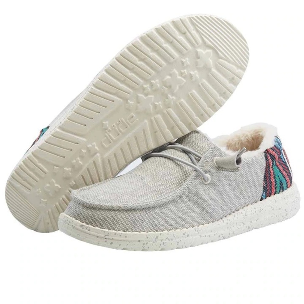 Women’s Hey Dude Wendy Funk Wool Grey Slip On Shoes
